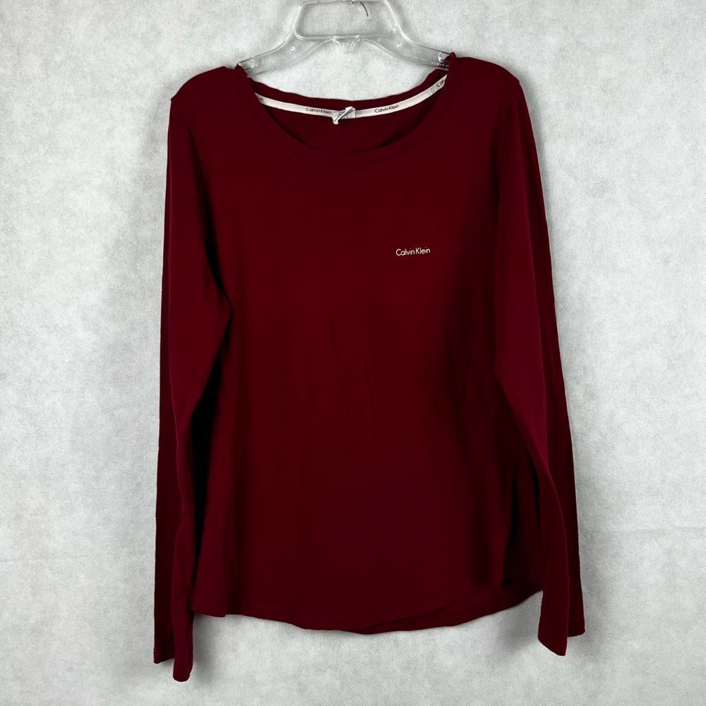 Calvin Klein Burgundy Casual Top
